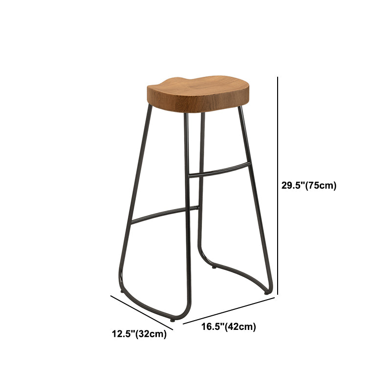 1/4 Pieces Industrial Iron Bar Table Set Rectangle Pine Wood Bistro Set with Footrest Clearhalo 'Bar Furniture' 'furn' 'furn_home_bar_bar_sets' 'Furniture' 'Home Bars & Bar Sets' 'home_bar_bar_sets' 'Kitchen & Dining Furniture' 5170849