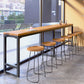 Modern 1/2/4/7 Pieces Solid Wood Pub Table Set Rectangular Counter Table for Dining Room