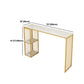 1/3 pièces Glam Iron Bistro Ensemble rectangle White Faux Marble Bar Table Tablet avec étagère