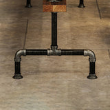 Ensemble de table de pub industriel rectangle 1/2/4/7 pièces COMPTENDRE DE COMPRÉTENCE EN BOISS