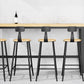 1/5 pièces Table de pub rectangulaire industrielle ensemble de comptoirs en bois avec tabourets sans bras