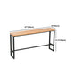 1/5 pièces Table de pub rectangulaire industrielle ensemble de comptoirs en bois avec tabourets sans bras
