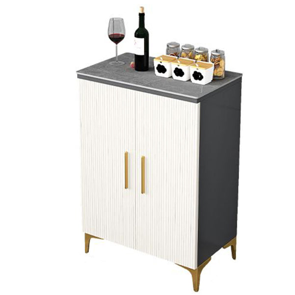 Server in stile glam Sinterato Sinted Stone Server con porta per soggiorno
