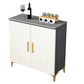 Server in stile glam Sinterato Sinted Stone Server con porta per soggiorno