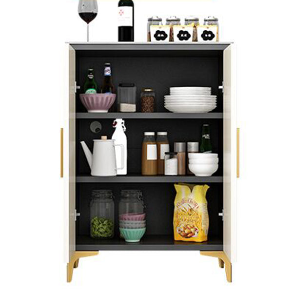 Server in stile glam Sinterato Sinted Stone Server con porta per soggiorno