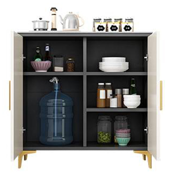 Server in stile glam Sinterato Sinted Stone Server con porta per soggiorno