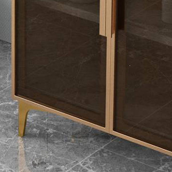 Server in stile glam Sinterato Sinted Stone Server con porta per soggiorno