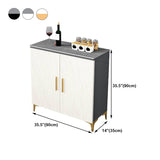 Server in stile glam Sinterato Sinted Stone Server con porta per soggiorno