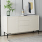 Glam 2-Door Sideboard Sintered Stone Top Sideboard for Living Room Clearhalo 'buffet_sideboard' 'Buffets & Sideboards' 'furn' 'furn_buffet_sideboard' 'Furniture' 'Kitchen & Dining Furniture' 5171273
