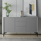 Glam 2-Door Sideboard Sintered Stone Top Sideboard for Living Room Clearhalo 'buffet_sideboard' 'Buffets & Sideboards' 'furn' 'furn_buffet_sideboard' 'Furniture' 'Kitchen & Dining Furniture' 5171274