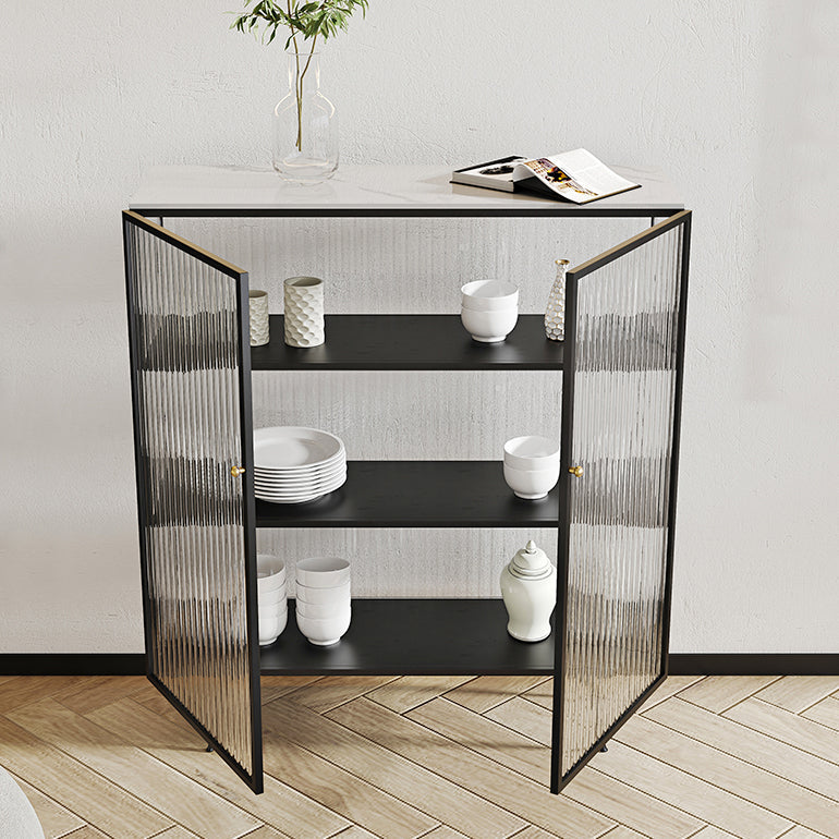 Server a 2 porte in stile Sinterizzazione in pietra sinterizzato per soggiorno per soggiorno