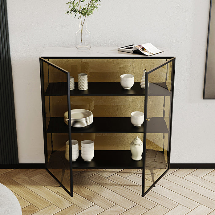 Server a 2 porte in stile Sinterizzazione in pietra sinterizzato per soggiorno per soggiorno