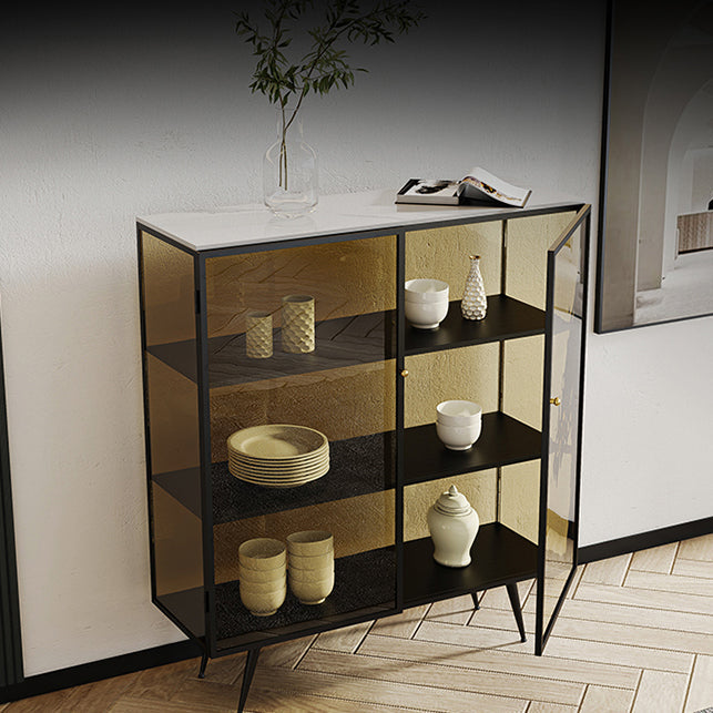 Server a 2 porte in stile Sinterizzazione in pietra sinterizzato per soggiorno per soggiorno