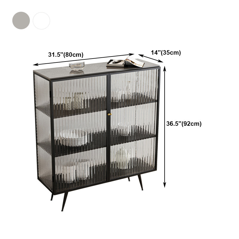 Server a 2 porte in stile Sinterizzazione in pietra sinterizzato per soggiorno per soggiorno