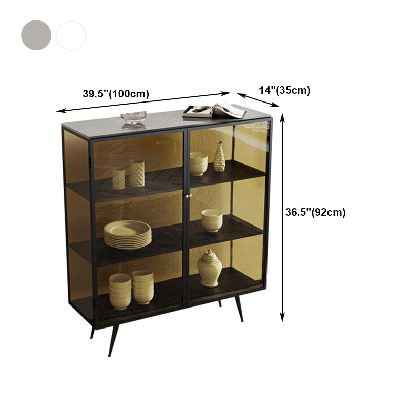 Server a 2 porte in stile Sinterizzazione in pietra sinterizzato per soggiorno per soggiorno