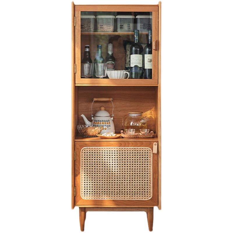 51.18 "H buffet de style contemporain Serveur de restauration en bois massif avec 2 portes