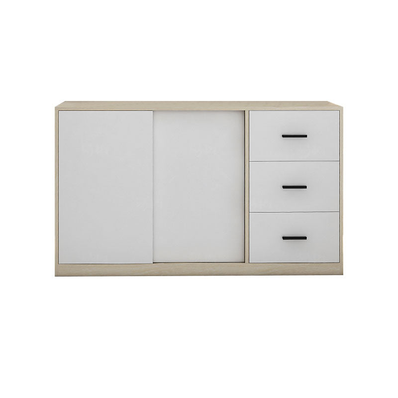 Server di sala da pranzo del server in legno fabbricato contemporaneo con porta e cassetto