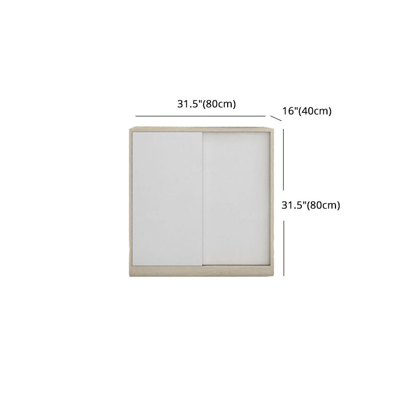 Server di sala da pranzo del server in legno fabbricato contemporaneo con porta e cassetto