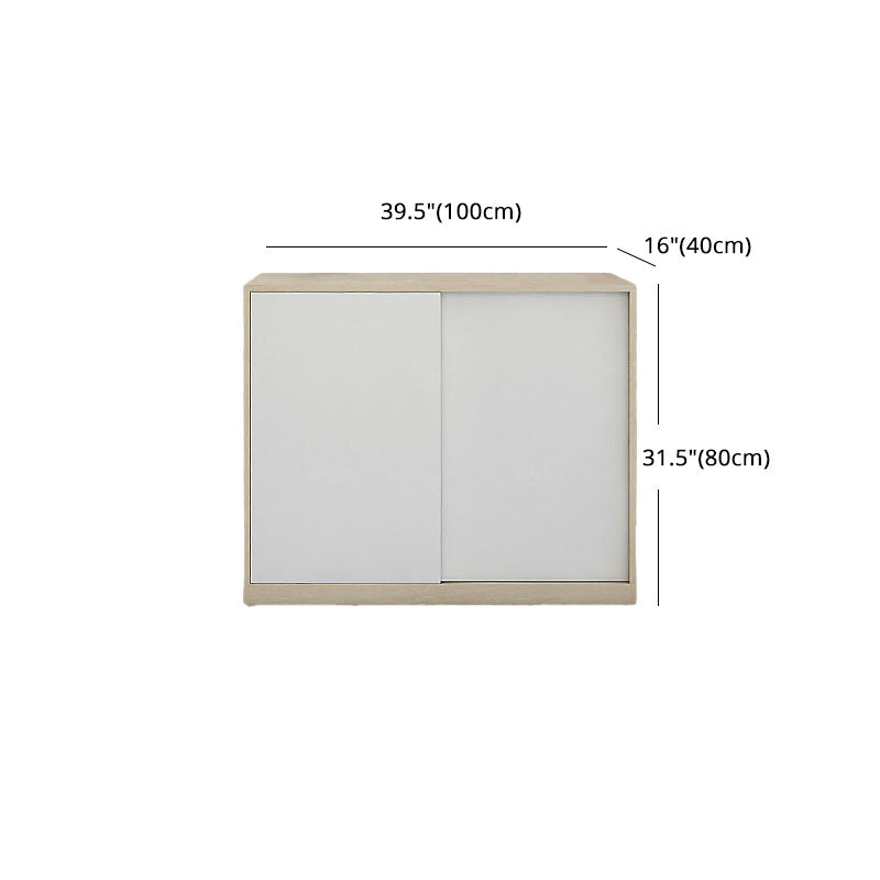 Server di sala da pranzo del server in legno fabbricato contemporaneo con porta e cassetto