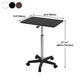 Modern Style Standing Desk Wooden Adjustable Office Desk with Caster Wheels