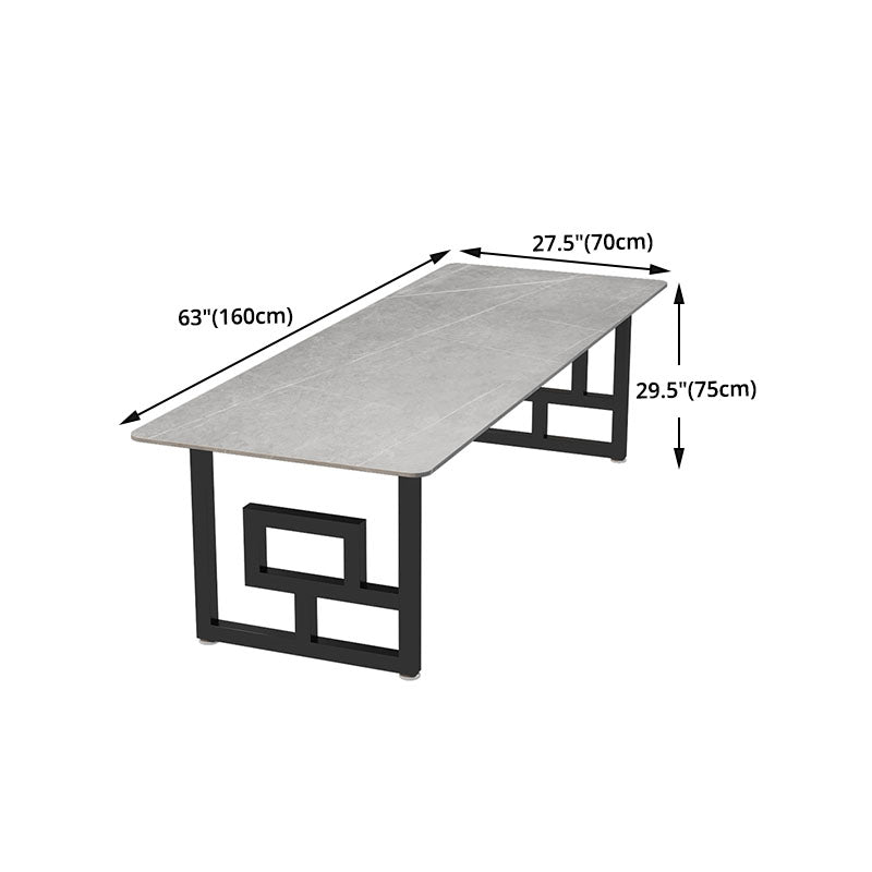 Rectangular Home Writing Desk Industrial Style Stone Office Desk Clearhalo 'furn' 'furn_office_desk' 'Furniture' 'Office Desks' 'Office Furniture' 'office_desk' 5171571
