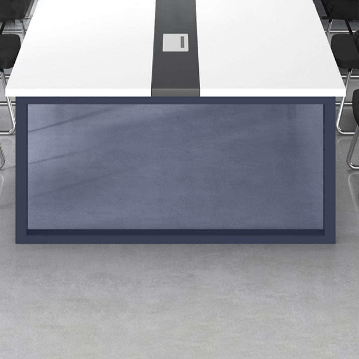 Bureau de bureau en bois fabriqué moderne Bureau rectangulaire avec base de traîneau