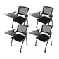 Mesh Mid Back Conference Chair Modern Style Fixed Arms Office Chair Small Writing Pad 4 Piece Set Casters Included Clearhalo 'furn' 'furn_office_chair' 'Furniture' 'Office Chairs' 'Office Furniture' 'office_chair' 5171610