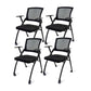 Mesh Mid Back Conference Chair Modern Style Fixed Arms Office Chair Without Writing Pad 4 Piece Set Casters Included Clearhalo 'furn' 'furn_office_chair' 'Furniture' 'Office Chairs' 'Office Furniture' 'office_chair' 5171611