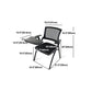 Mesh Mid Back Conference Chair Modern Style Fixed Arms Office Chair Clearhalo 'furn' 'furn_office_chair' 'Furniture' 'Office Chairs' 'Office Furniture' 'office_chair' 5171625