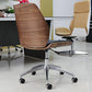 Armless Conference Chair with Chrome Frame Modern Leather Office Chair Clearhalo 'furn' 'furn_office_chair' 'Furniture' 'Office Chairs' 'Office Furniture' 'office_chair' 5171644