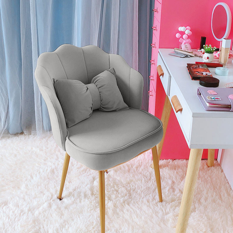 Ergonomic Low-Back Desk Chair Contemporary Upholstered Armless Office Chair Clearhalo 'furn' 'furn_office_chair' 'Furniture' 'Office Chairs' 'Office Furniture' 'office_chair' 5171675