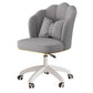 Ergonomic Low-Back Desk Chair Contemporary Upholstered Armless Office Chair Grey Star Base Clearhalo 'furn' 'furn_office_chair' 'Furniture' 'Office Chairs' 'Office Furniture' 'office_chair' 5171677