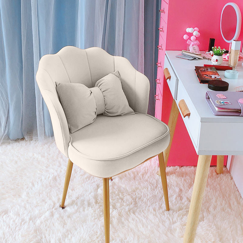 Ergonomic Low-Back Desk Chair Contemporary Upholstered Armless Office Chair Clearhalo 'furn' 'furn_office_chair' 'Furniture' 'Office Chairs' 'Office Furniture' 'office_chair' 5171678