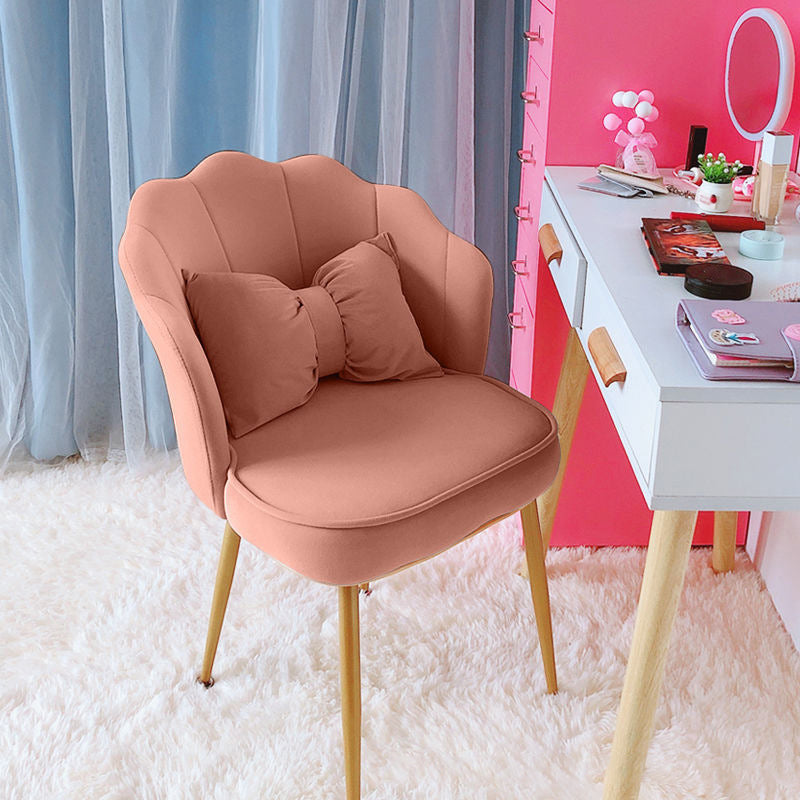 Ergonomic Low-Back Desk Chair Contemporary Upholstered Armless Office Chair Clearhalo 'furn' 'furn_office_chair' 'Furniture' 'Office Chairs' 'Office Furniture' 'office_chair' 5171680