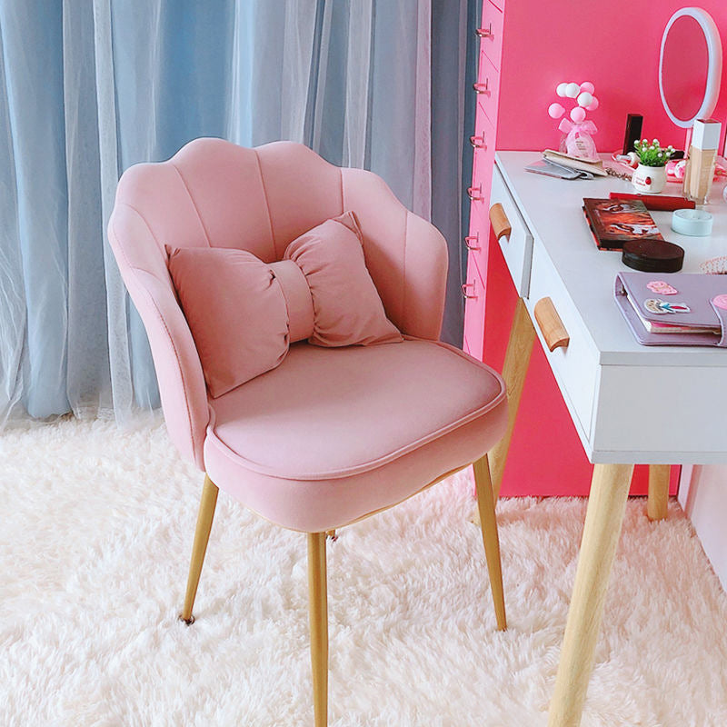 Ergonomic Low-Back Desk Chair Contemporary Upholstered Armless Office Chair Clearhalo 'furn' 'furn_office_chair' 'Furniture' 'Office Chairs' 'Office Furniture' 'office_chair' 5171682