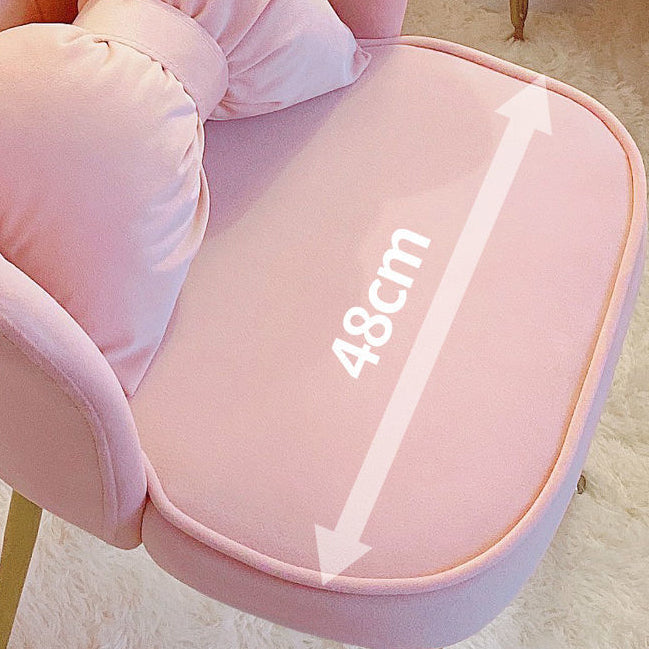 Ergonomic Low-Back Desk Chair Contemporary Upholstered Armless Office Chair Clearhalo 'furn' 'furn_office_chair' 'Furniture' 'Office Chairs' 'Office Furniture' 'office_chair' 5171688