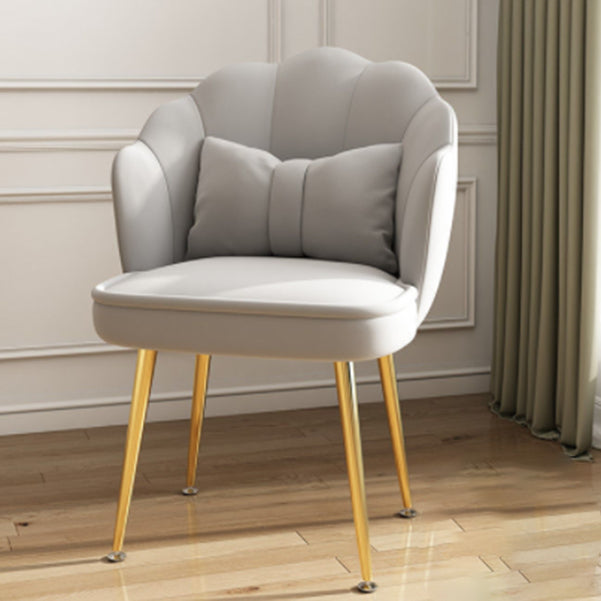 Ergonomic Low-Back Desk Chair Contemporary Upholstered Armless Office Chair Clearhalo 'furn' 'furn_office_chair' 'Furniture' 'Office Chairs' 'Office Furniture' 'office_chair' 5171697