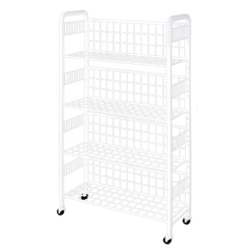 Libreria di libreria in metallo in metallo contemporaneo per ufficio