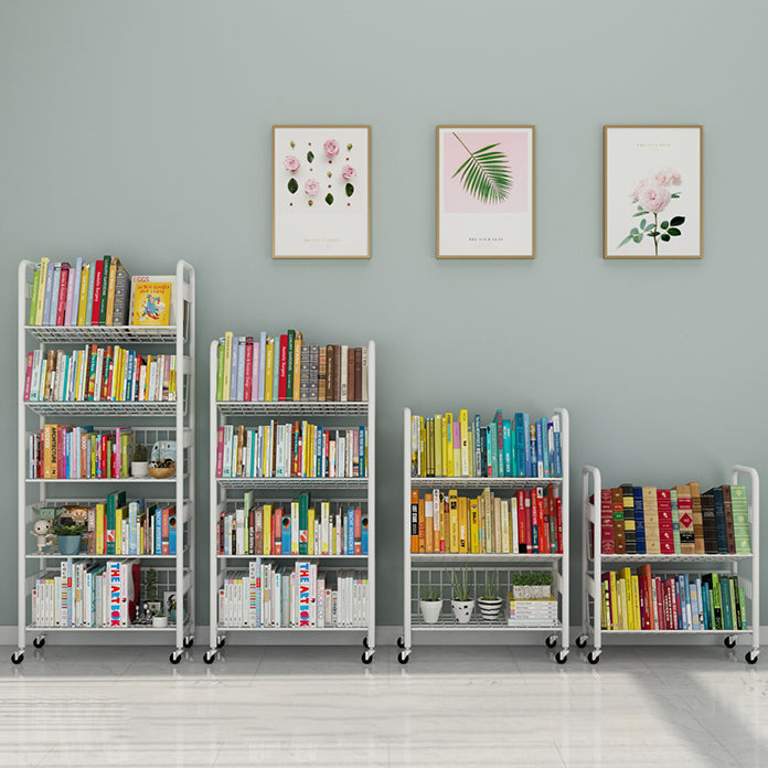 Libreria di libreria in metallo in metallo contemporaneo per ufficio