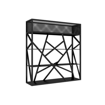 Libreria standard verticale in metallo in stile contemporaneo.