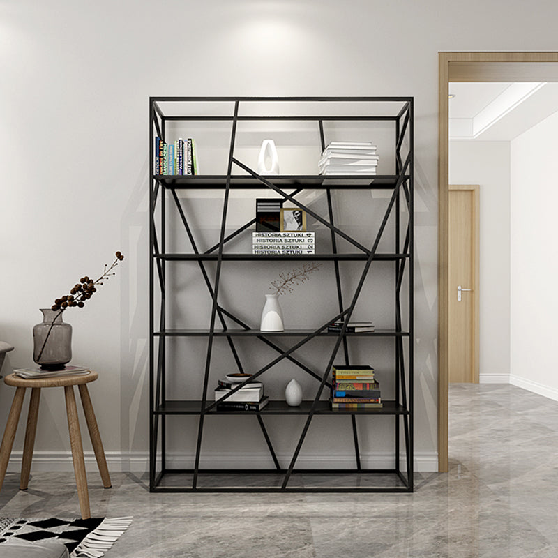 Estantería vertical de metal estante contemporáneo estante de espalda abierta