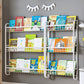 Contemporary Metal Floating Bookcase Wall Mounted Closed Back Bookshelf