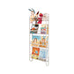 Contemporary Metal Floating Bookcase Wall Mounted Closed Back Bookshelf