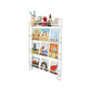Contemporary Metal Floating Bookcase Wall Mounted Closed Back Bookshelf