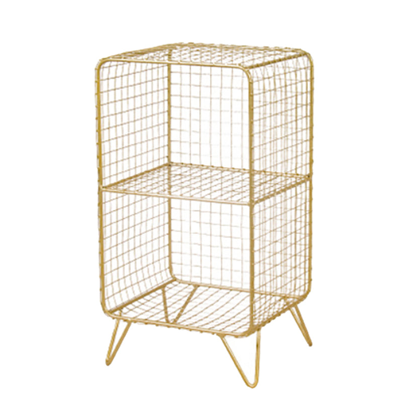 Modern Standard Bookcase Home Office Metal Bookshelf with Shelves