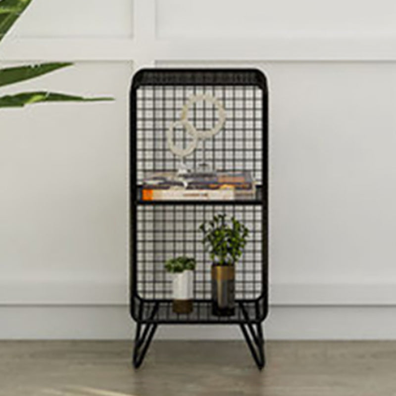 Modern Standard Bookcase Home Office Metal Bookshelf with Shelves