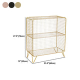 Modern Standard Bookcase Home Office Metal Bookshelf with Shelves