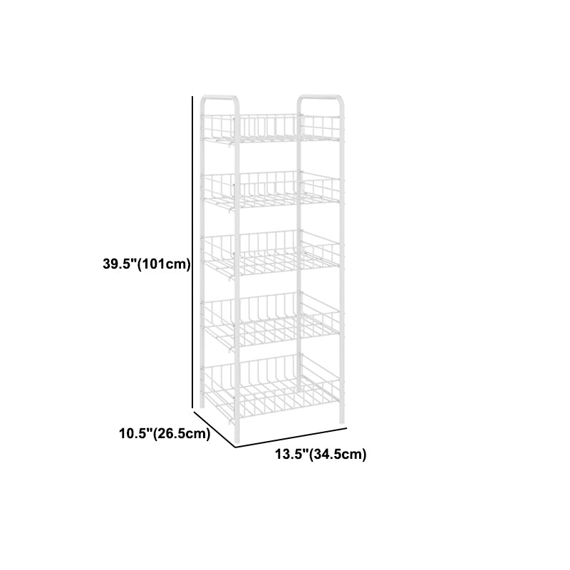 Moderne stijl boekenplank wit open metalen achter metalen boekenkast met caster wielen