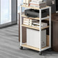 Modern Style Bookshelf Open Back Bookcase with Caster Wheels for Office 20.1"L x 11.8"W x 36.6"H Natural Clearhalo 'Bookcases' 'furn' 'furn_bookcases' 'Furniture' 'Office Furniture' 5171969