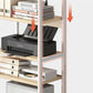Modern Style Bookshelf Open Back Bookcase with Caster Wheels for Office Clearhalo 'Bookcases' 'furn' 'furn_bookcases' 'Furniture' 'Office Furniture' 5171977
